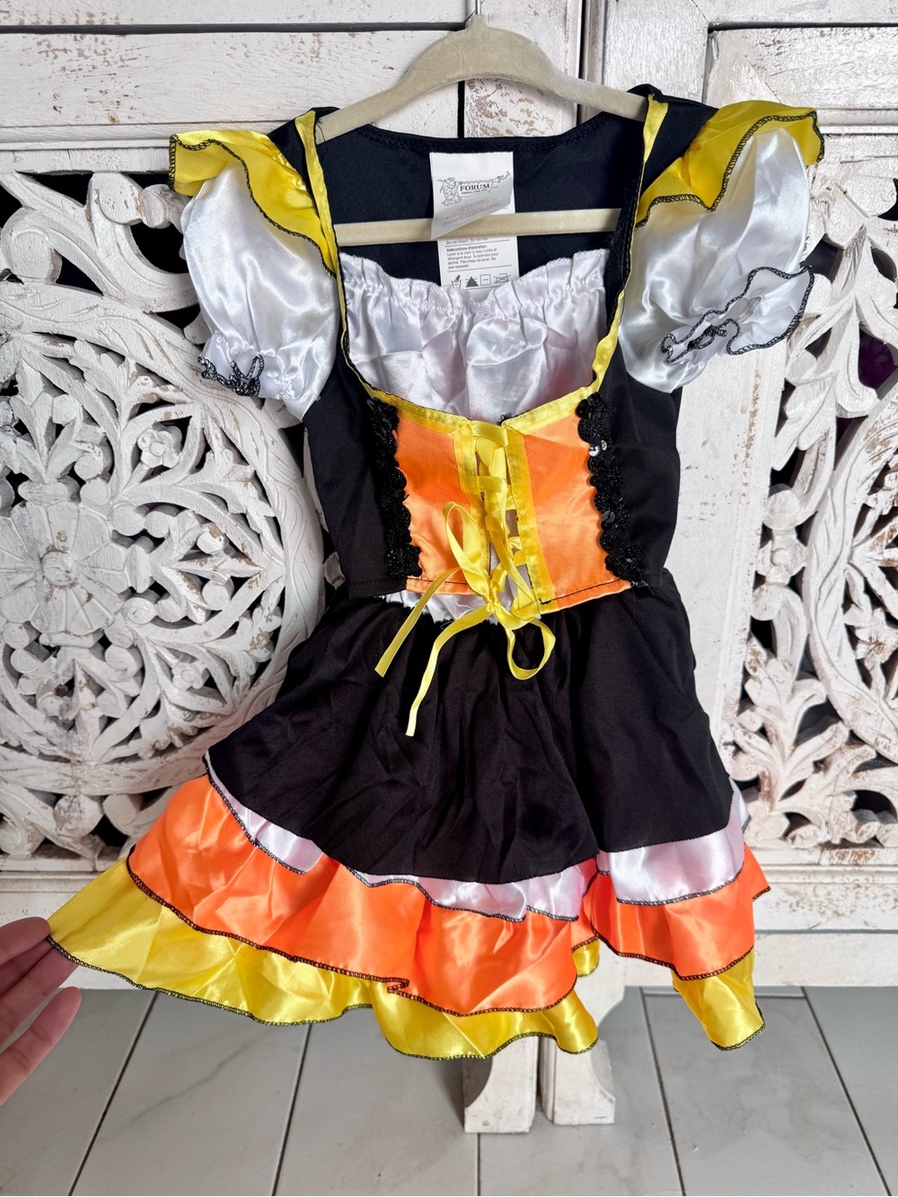 Girls' Halloween Party Dress Costume - Candy Corn (Toddler size 2-4)